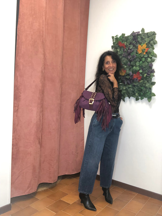 Borsa Frange Bordeaux - Micambio