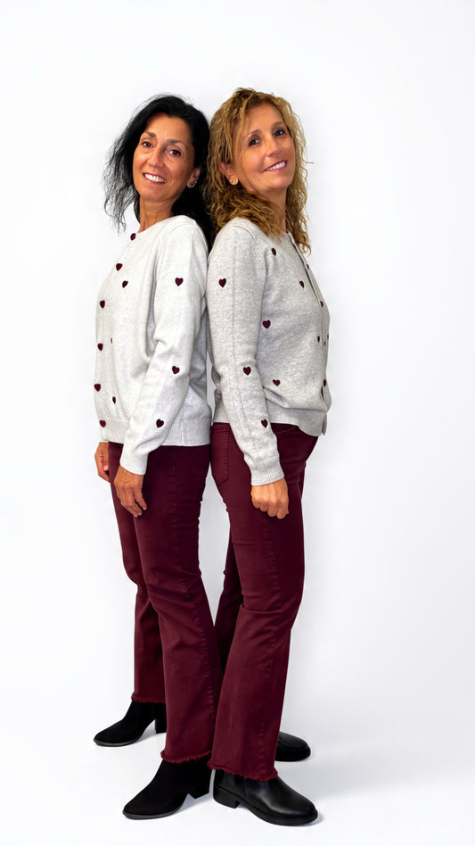 Jeans Burgundy - Micambio