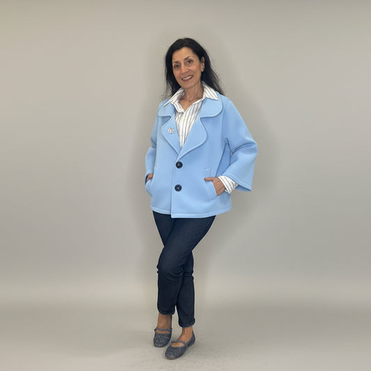 Giacca Neoprene Azzurro - Micambio