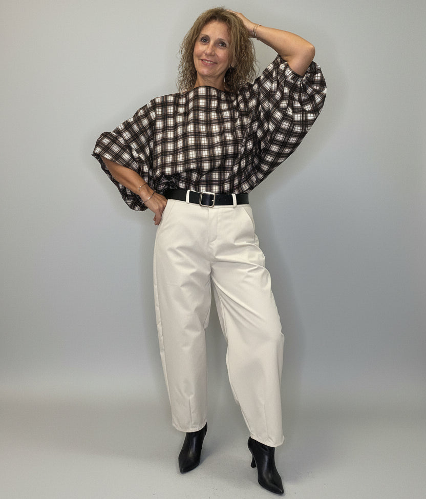 Camicia palloncino Tartan