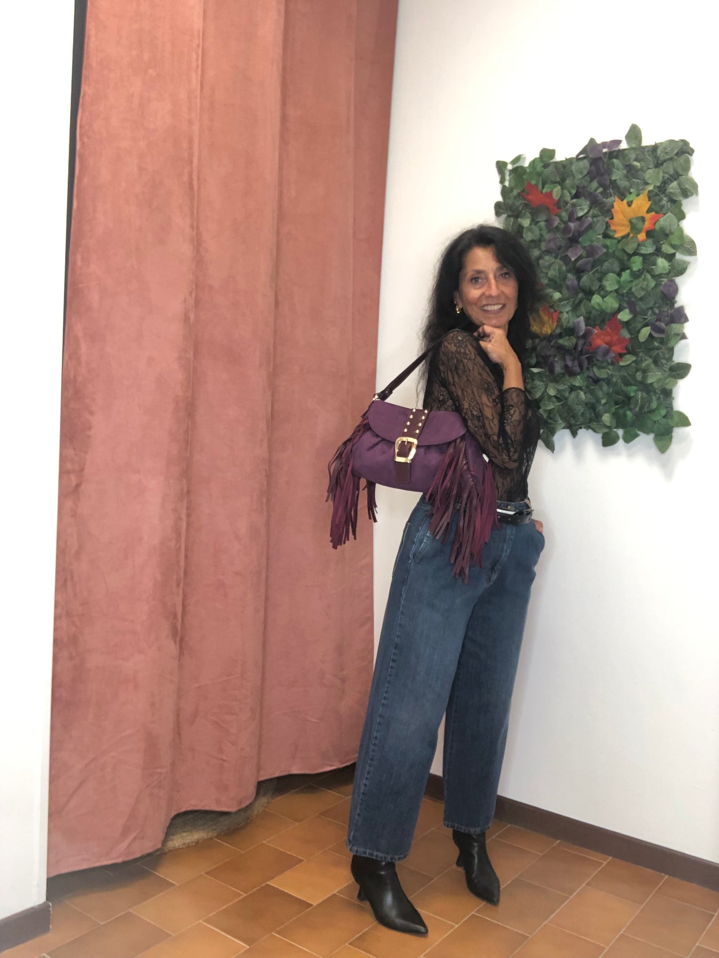 Borsa Frange Bordeaux - Micambio