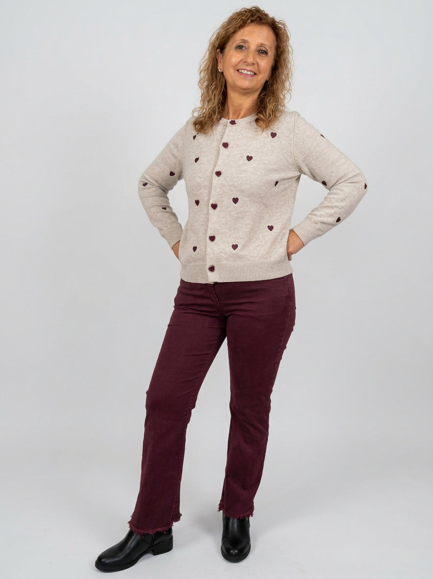 Jeans Burgundy - Micambio