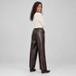Pantaloni Similpelle Cioccolato - Micambio