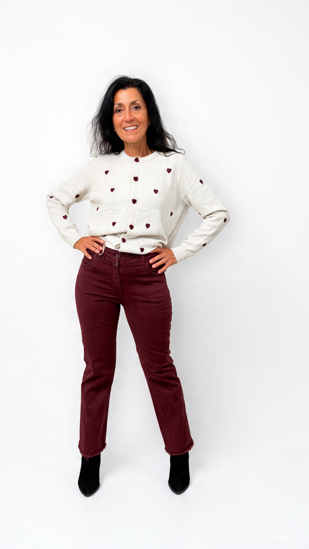 Jeans Burgundy - Micambio