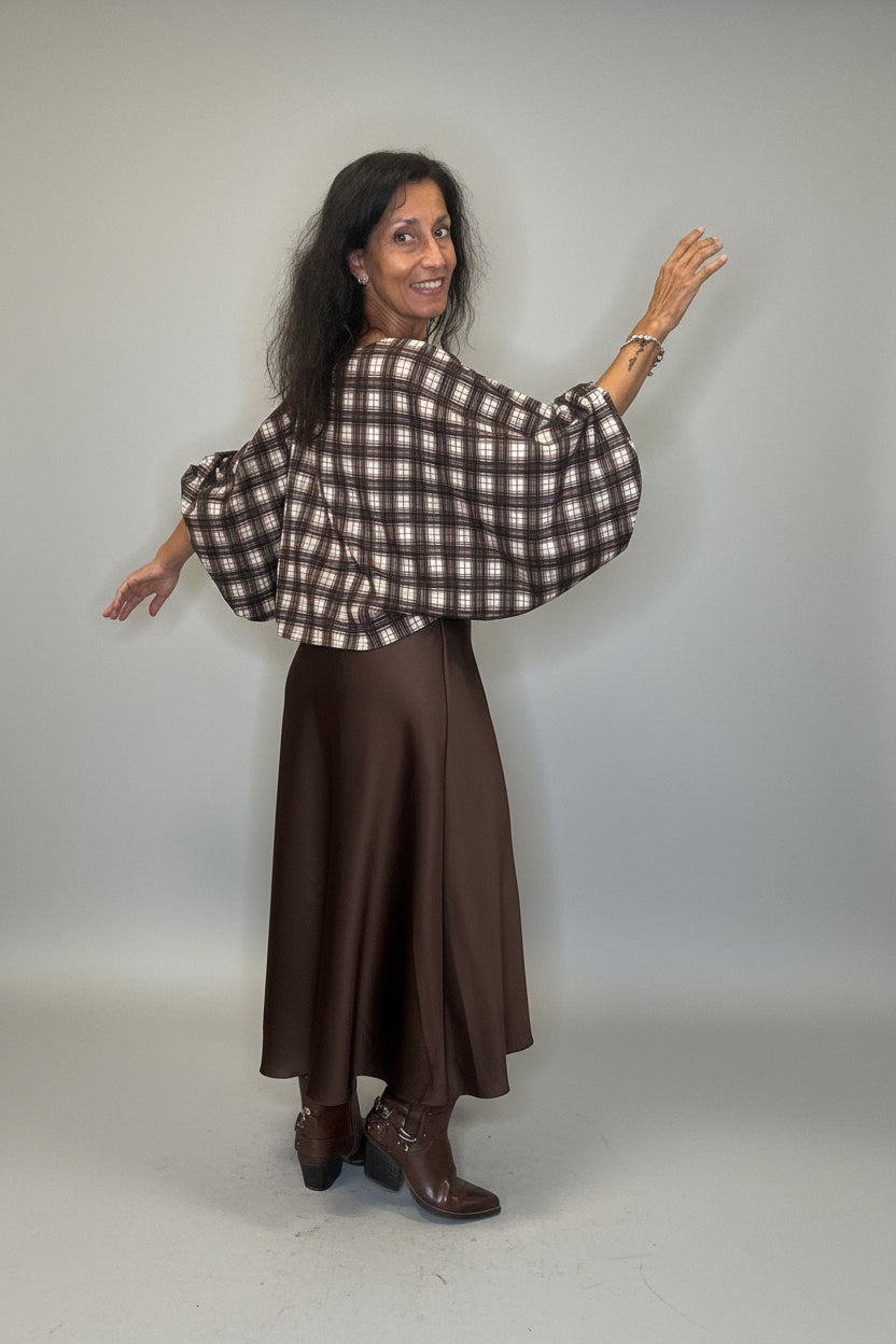 Camicia palloncino Tartan