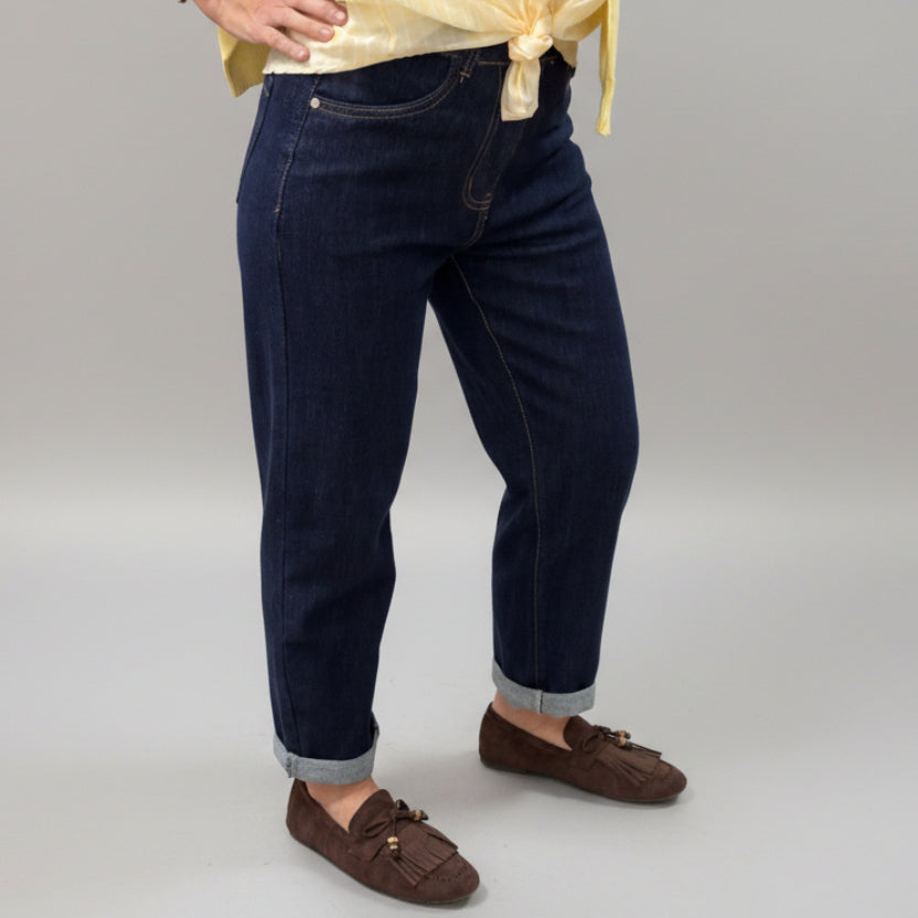 Jeans Mom Fit Blu - Micambio