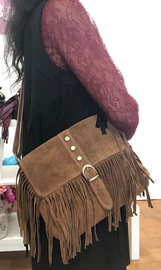 Borsa Frange camoscio - Micambio