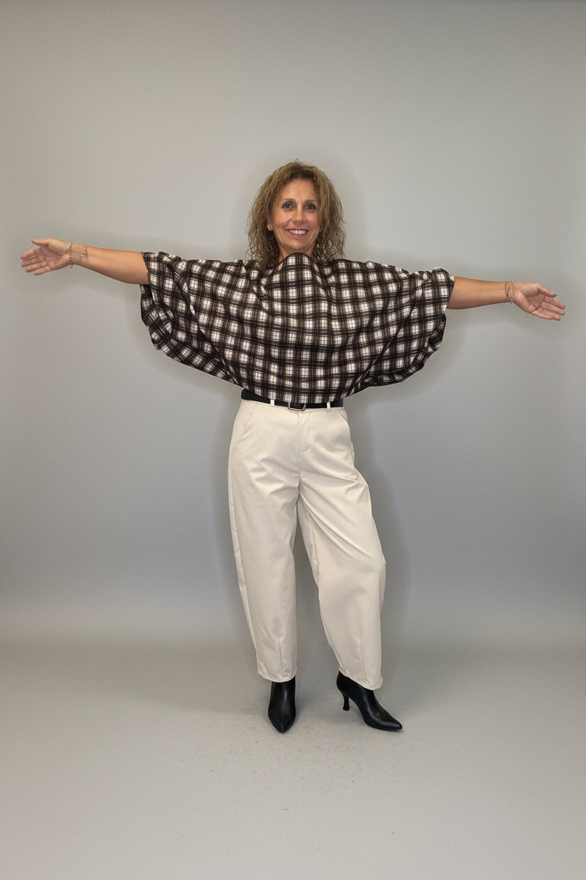 Camicia palloncino Tartan